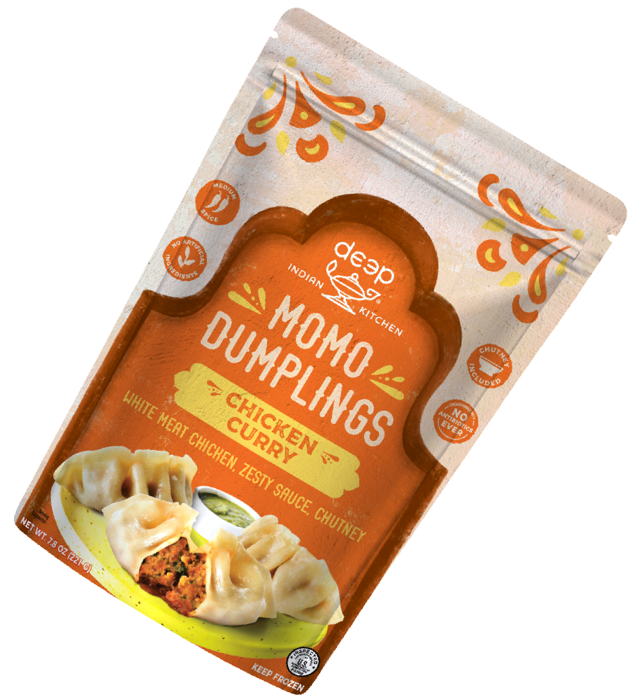 Chicken Curry Momo Dumplings