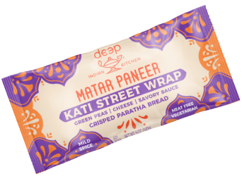 Matar Paneer Kati Street Wrap