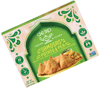 Potato & Pea Samosas Product Shot